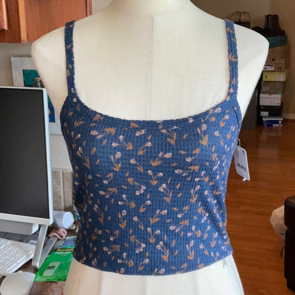 Free People Navy Combo One of the Girls Tank in Size S, NWT